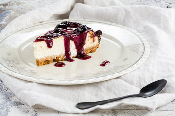 Cheesecake cu dulceață de afine